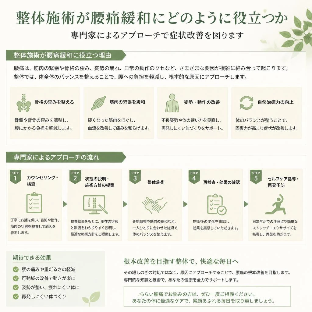 整体施術によるサポート